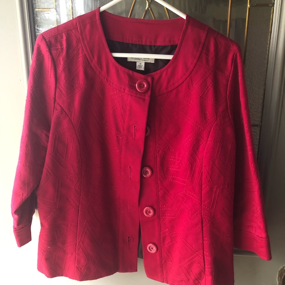 Coldwater Creek Blazer/Jacket, red, size 14